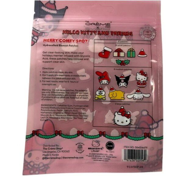 The Creme Shop X Hello Kitty Merry Comfy Spot Blemish Patch Set of 2 - Picture 3 of 6